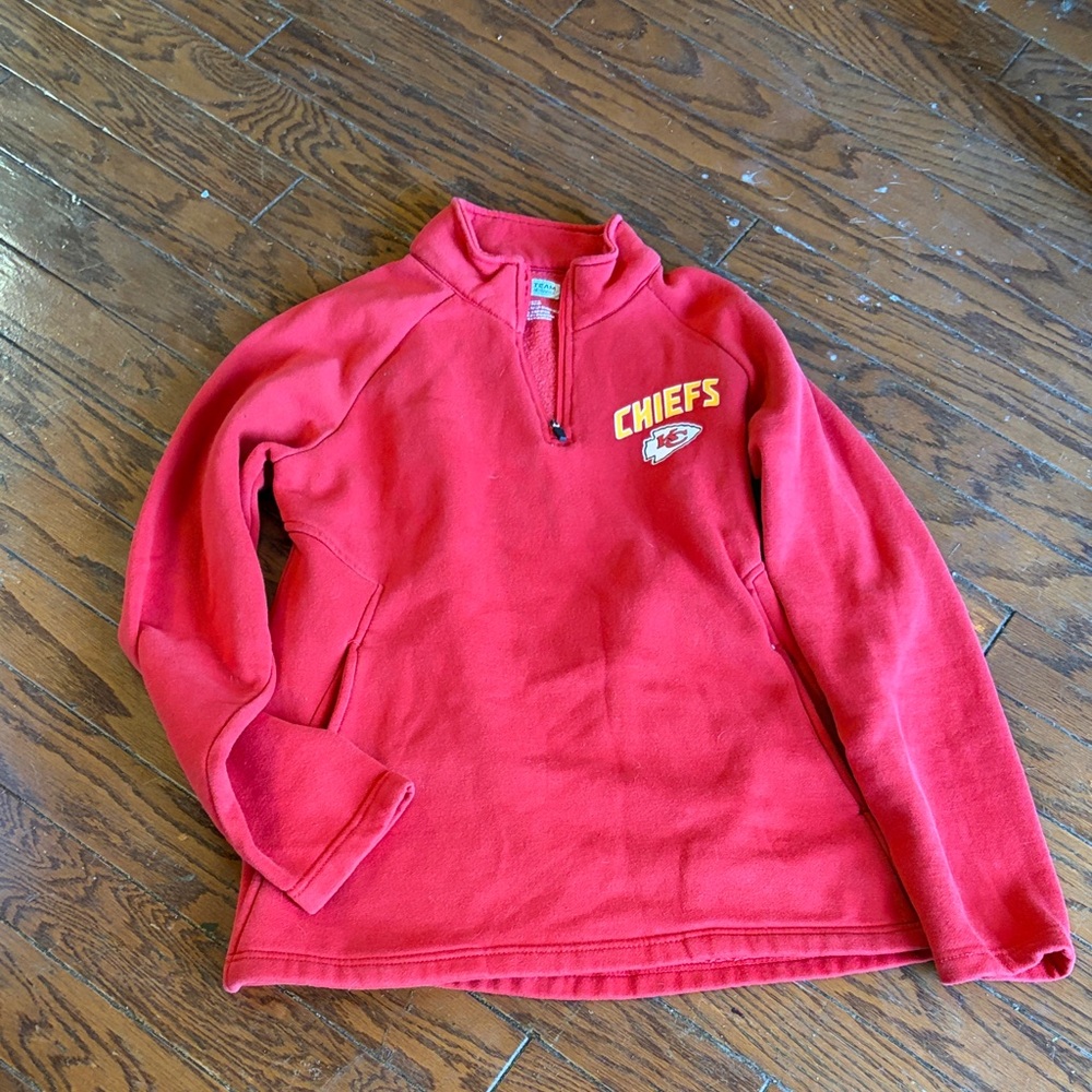 Kansas City Chiefs Red Half-Zip Performance Fleece Pullover